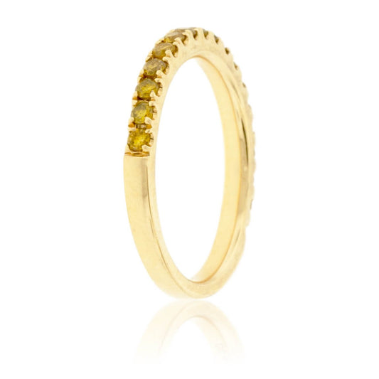 Natural Yellow Gold & Yellow Diamond Band - Park City Jewelers
