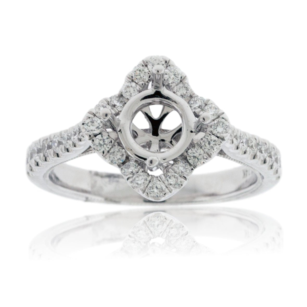On Point Diamond Engagement Semi-Mount Ring - Park City Jewelers