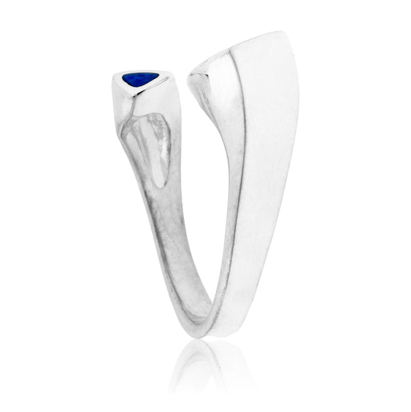 Opal & Lapis Trillion Shape Double Inlay Ring - Park City Jewelers