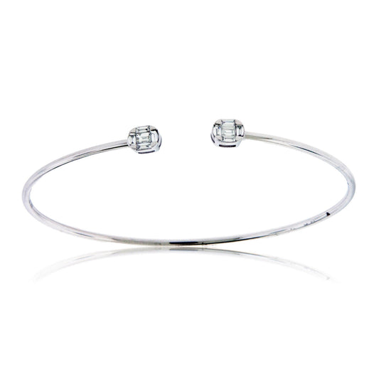 Open Center Diamond Baguette Bracelet - Park City Jewelers