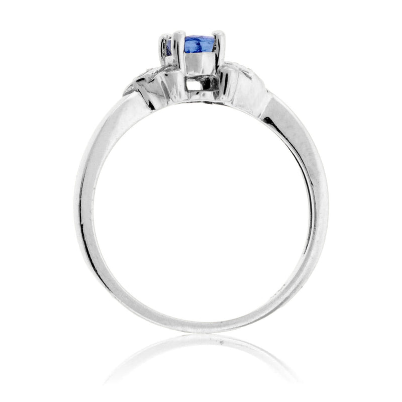 Oval Cut Tanzanite & Diamond Accented Ring - Park City Jewelers