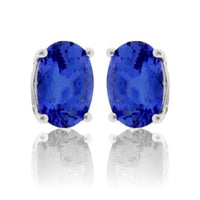 Oval Cut Tanzanite Stud Earrings - Park City Jewelers