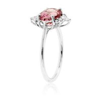 Oval East West Morganite & Diamond Ring - Park City Jewelers