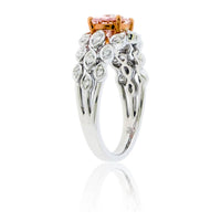 Oval East-West Morganite & Diamond Ring - Park City Jewelers