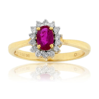 Oval Estate Style Ruby Ring - Park City Jewelers