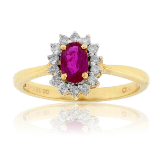 Oval Estate Style Ruby Ring - Park City Jewelers