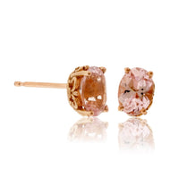 Oval Pink Morganite Stud Earrings - Park City Jewelers
