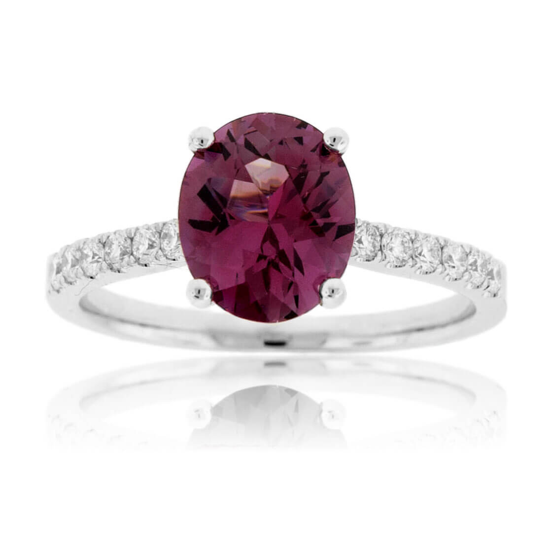 Oval Pink Spinel & Diamond Ring - Park City Jewelers