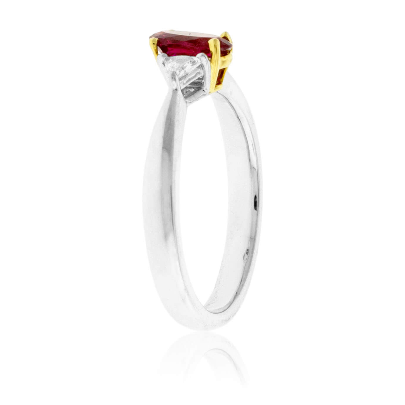 Oval Red Beryl and Trillian Diamond Accented Ring – Park City Jewelers