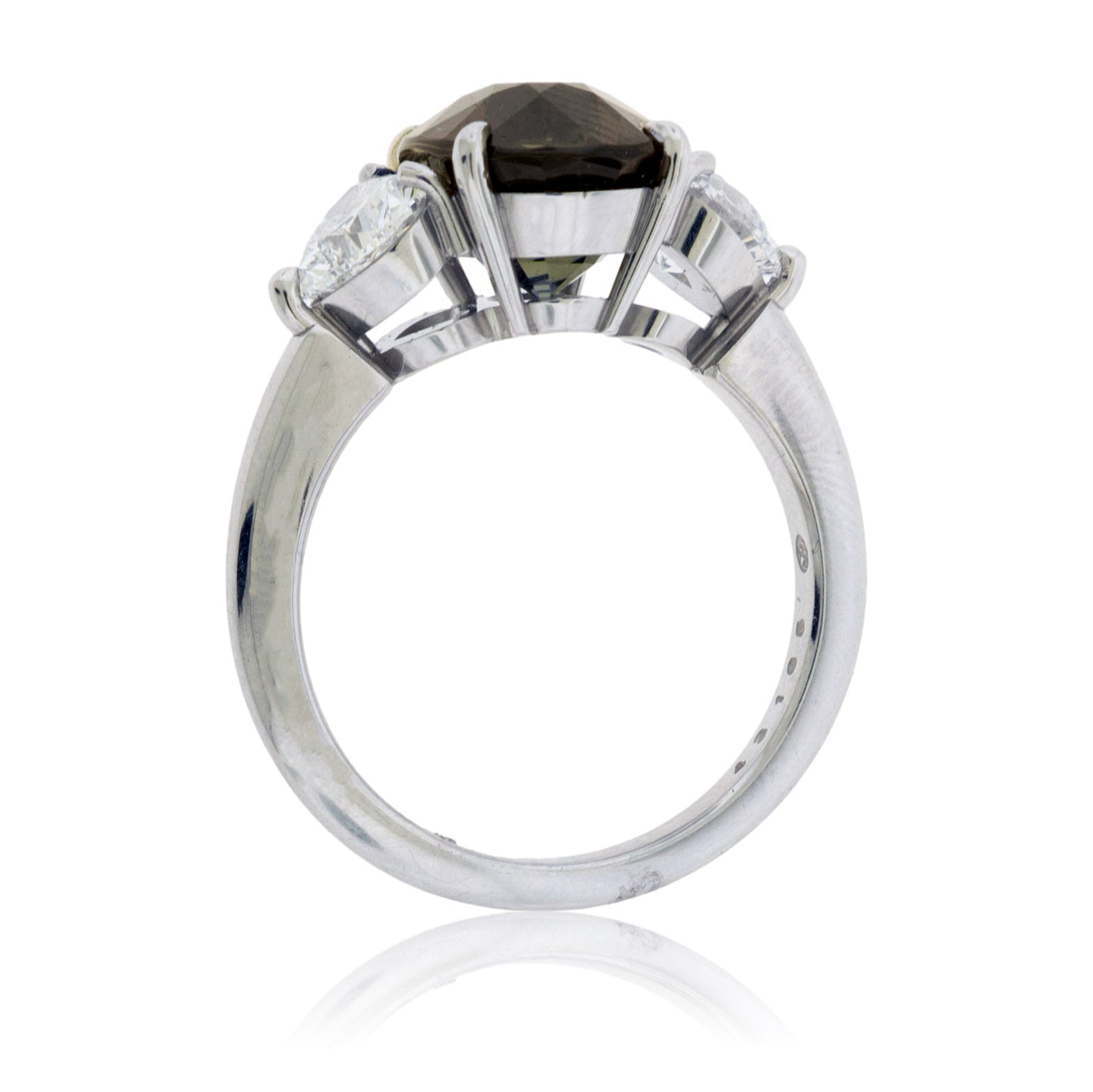 Oval-Shape Alexandrite & Diamond 3 Stone Style Ring - Park City Jewelers