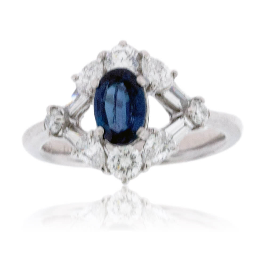 Oval-Shape Alexandrite & Diamond Vintage Style Ring - Park City Jewelers