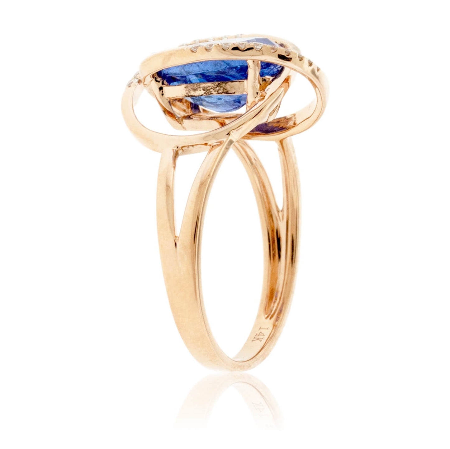 Oval Tanzanite & Diamond Ring - Park City Jewelers