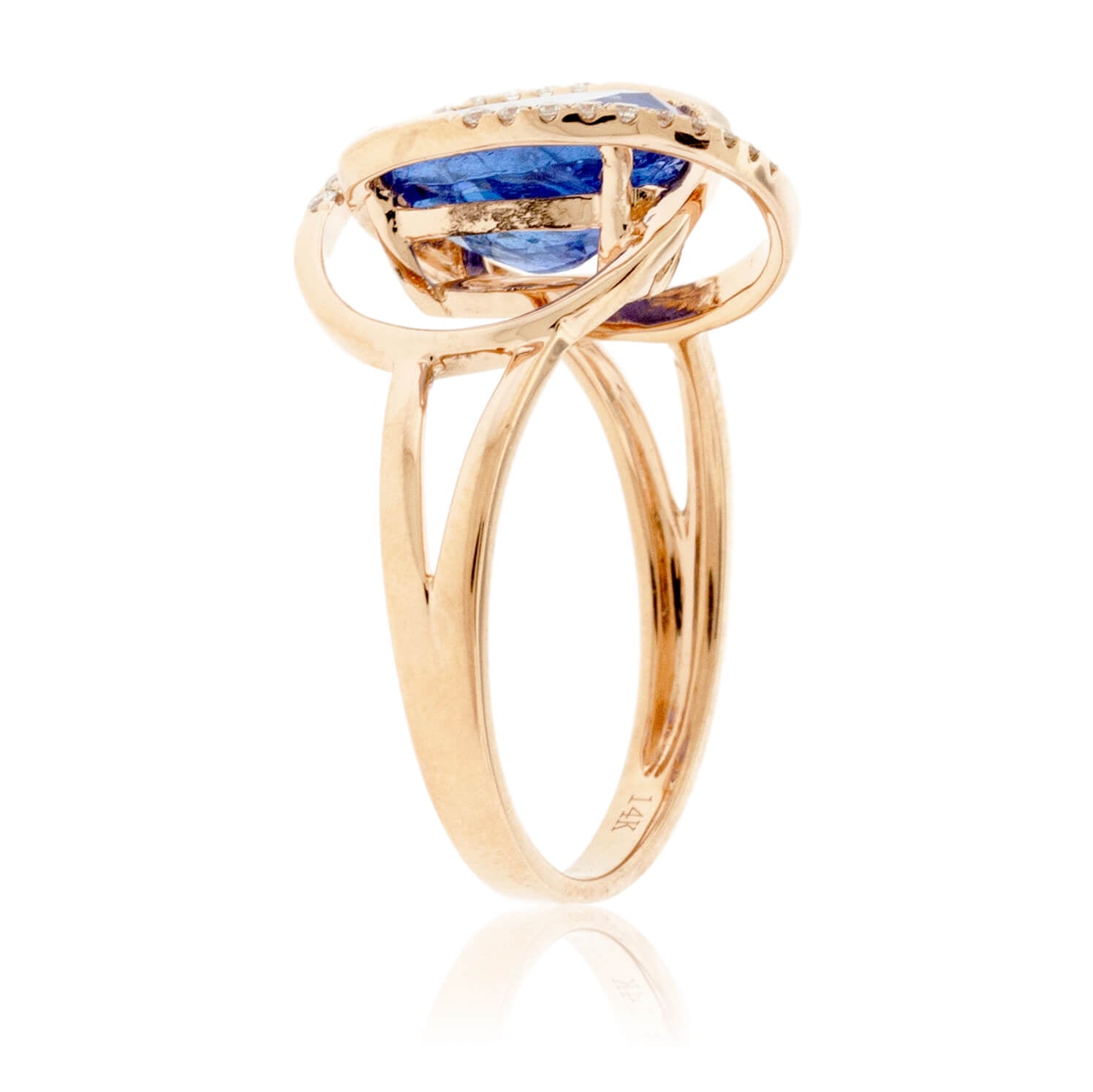 Oval Tanzanite & Diamond Ring - Park City Jewelers