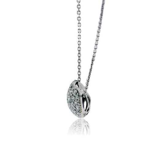 Pave Diamond Heart Pendant - Park City Jewelers