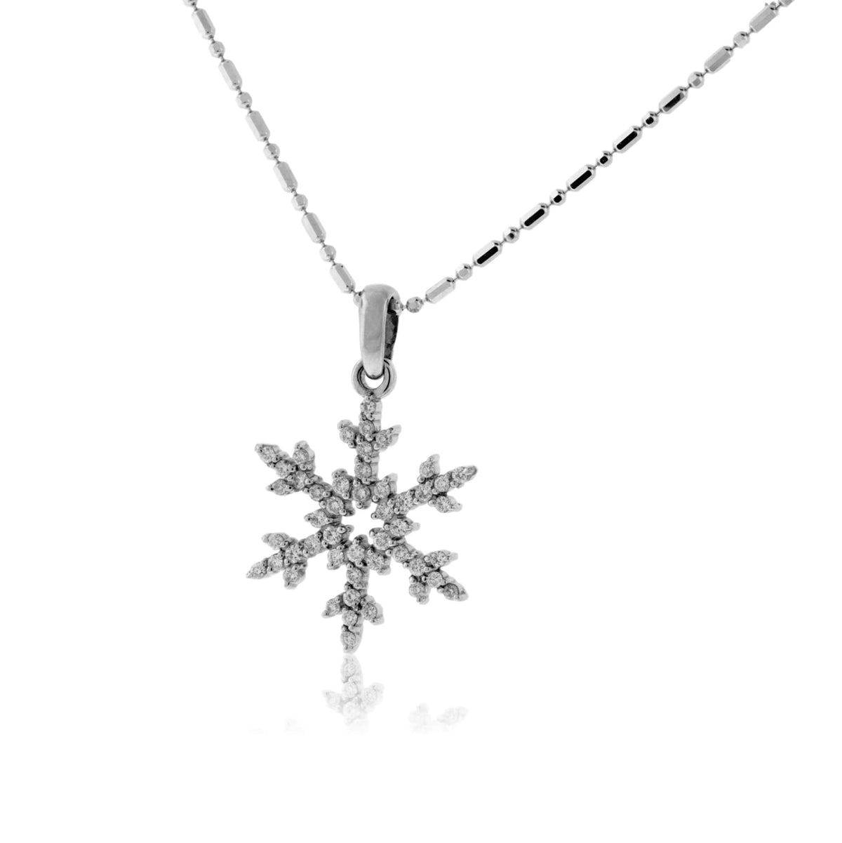 Pave Diamond Snowflake Necklace - Park City Jewelers