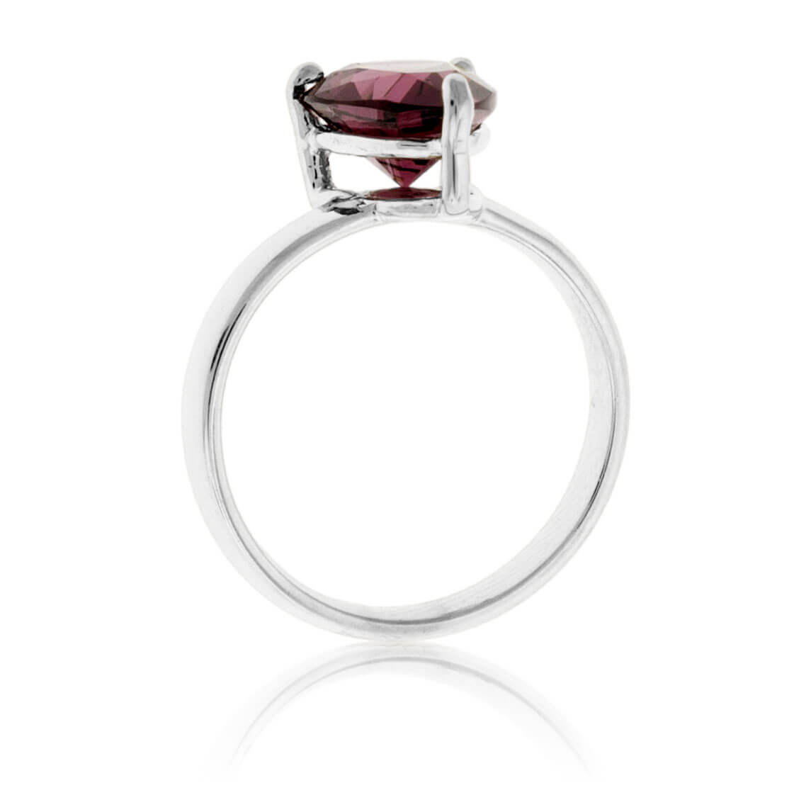 Pear Garnet Solitaire Ring - Park City Jewelers
