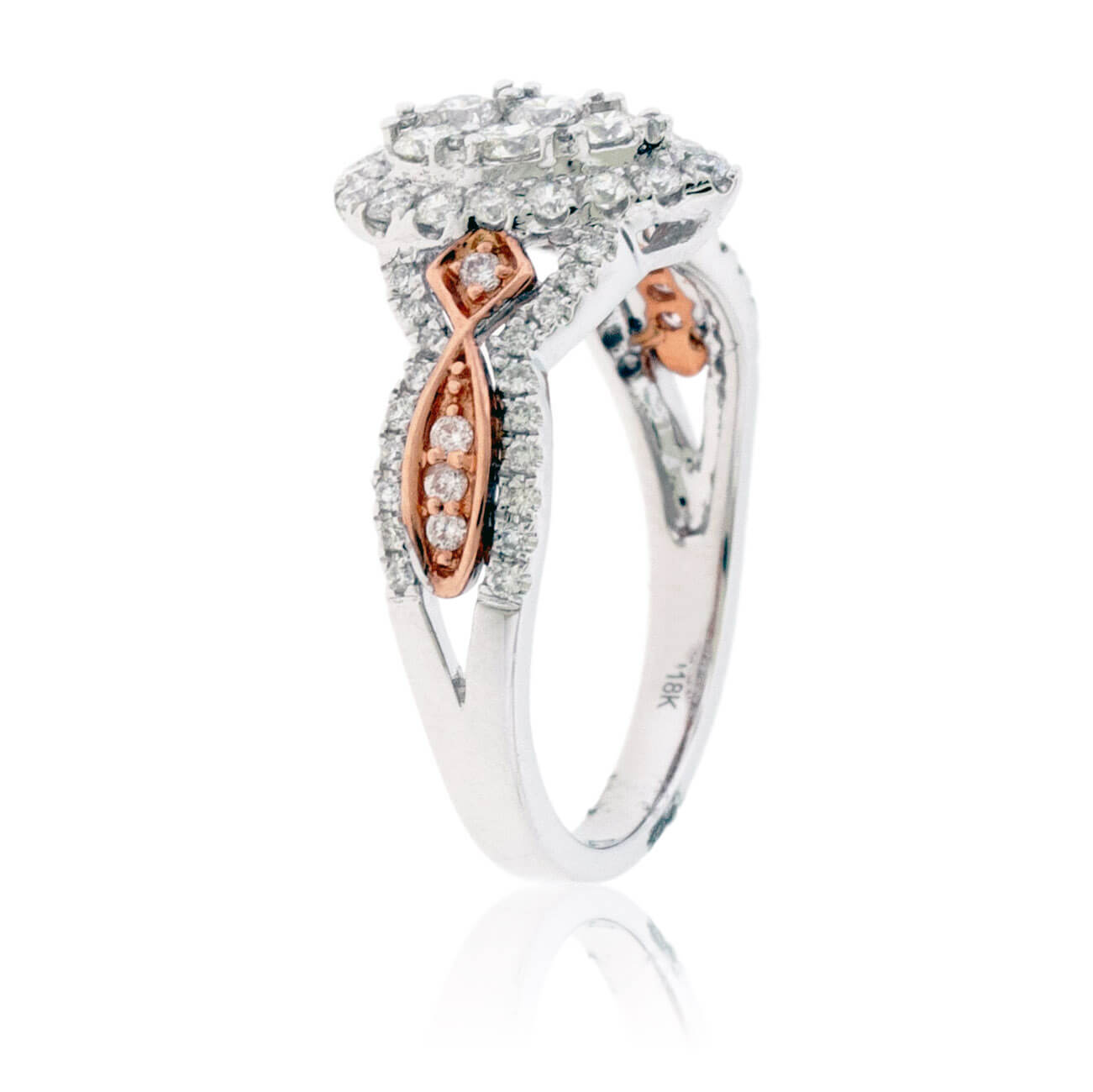 Pear-Shaped Cluster Style Round Diamond Ring - Park City Jewelers