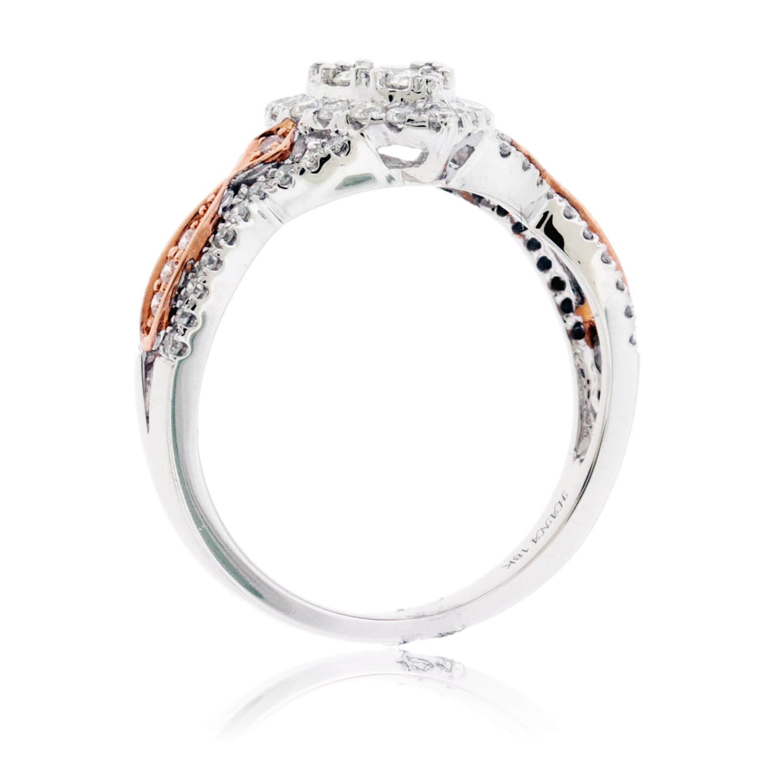 Pear-Shaped Cluster Style Round Diamond Ring - Park City Jewelers