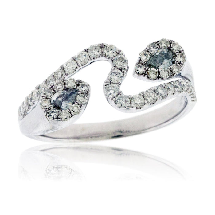 Pear Shaped Diamond Bypassing Style Ring - Park City Jewelers