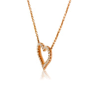 Petite Diamond Heart Necklace - Park City Jewelers