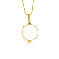 Picture Frame Crystal Style Circle Pendant - Park City Jewelers