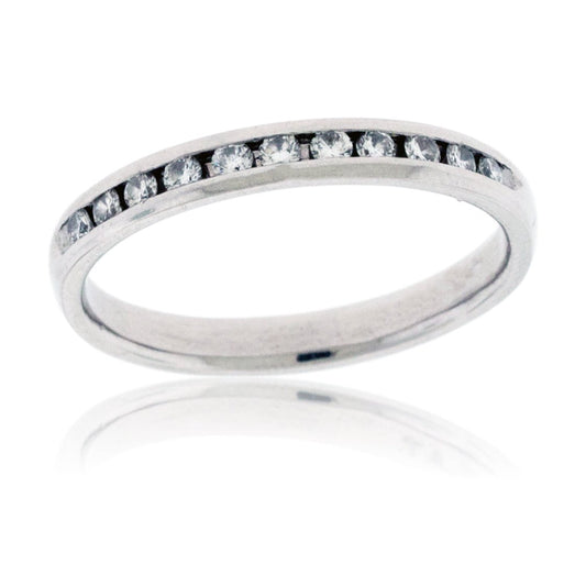 Platinum and Diamond Anniversary Band - Park City Jewelers
