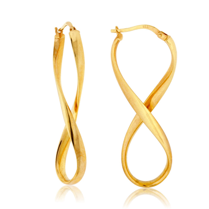 Polished Infinity Hoop Earrings - Park City Jewelers