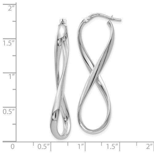 Polished Infinity Hoop Earrings - Park City Jewelers