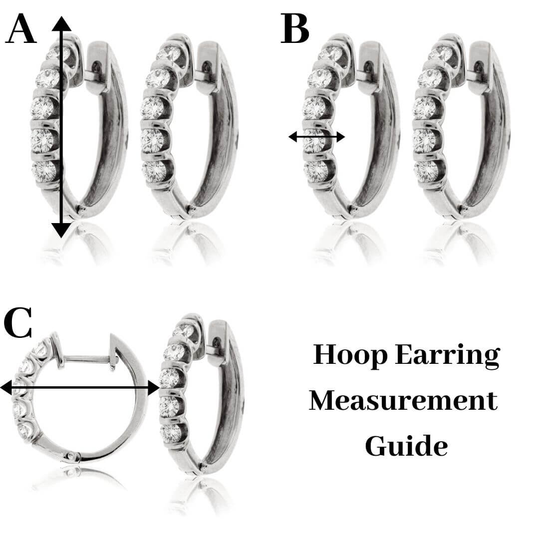 Princess-Cut Sapphire & Diamond Half Hoop Earrings - Park City Jewelers