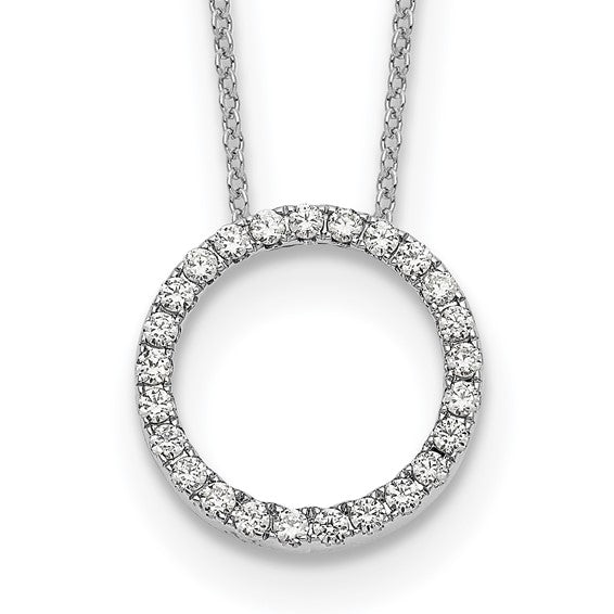Prong Set Lab Grown Diamond Circle Pendant - Park City Jewelers