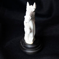 Quartz and Calcite Two Horse Head Statue - Park City Jewelers