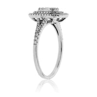 Radiant Shaped Diamond Cluster Style Ring - Park City Jewelers
