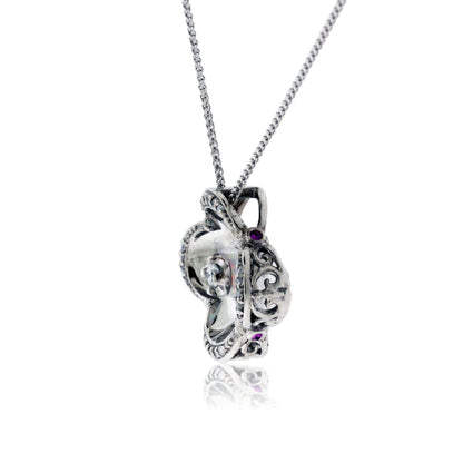 Reflective Opal Pendant with Diamond - Park City Jewelers