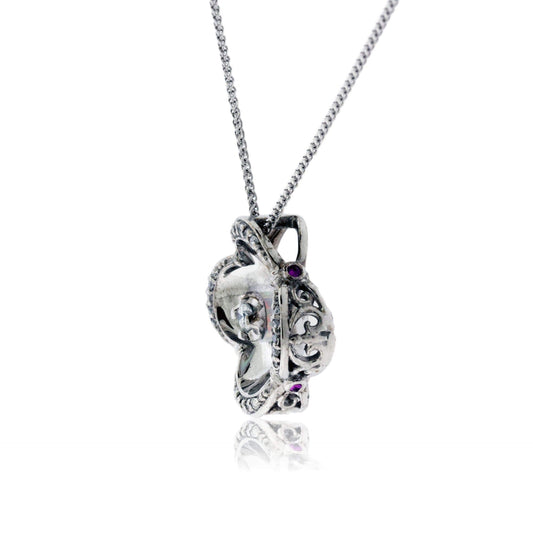 Reflective Opal Pendant with Diamond - Park City Jewelers