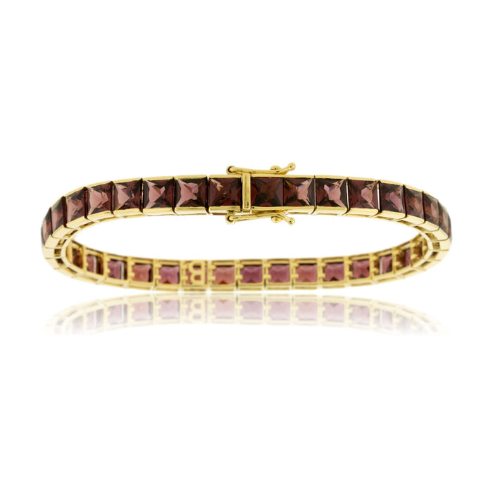 Rhodolite Garnet Tennis Style Bracelet - Park City Jewelers
