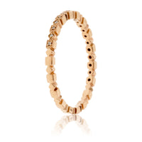 Rose Gold Diamond Stackable Band - Park City Jewelers