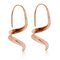 Rose Gold Small Tendril Anti Clastic Earrings - Park City Jewelers