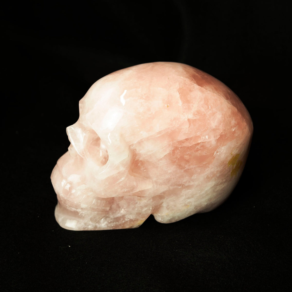 Rose Quartz 7" Skull Carving - Park City Jewelers