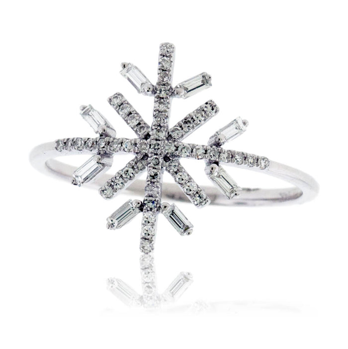 Round and Baguette Diamond Ring - Park City Jewelers