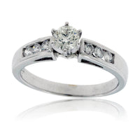 Round Center Diamond Engagement Ring - Park City Jewelers