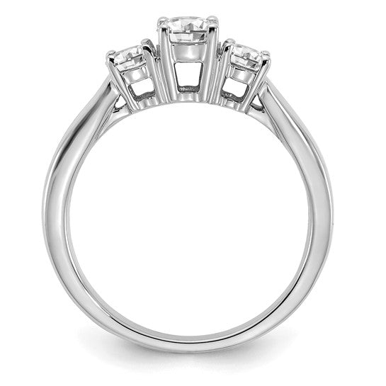 Round Cut 3 Stone Lab Grown Diamond Engagement Ring - Park City Jewelers