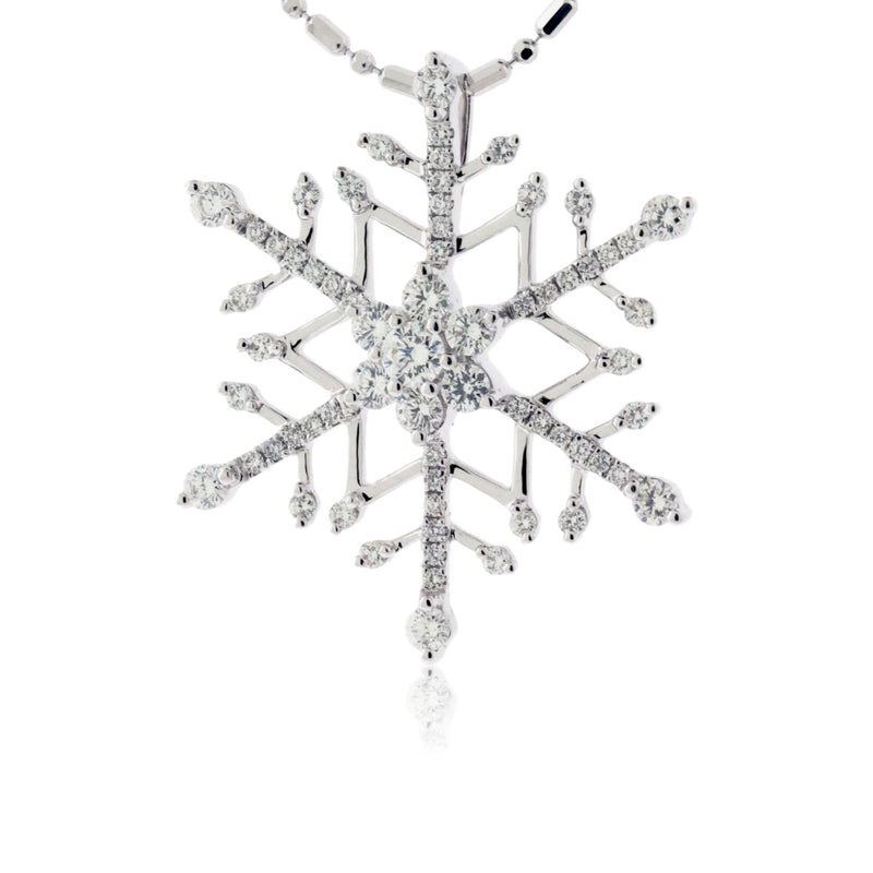 Round Diamond Snowflake Necklace - Park City Jewelers