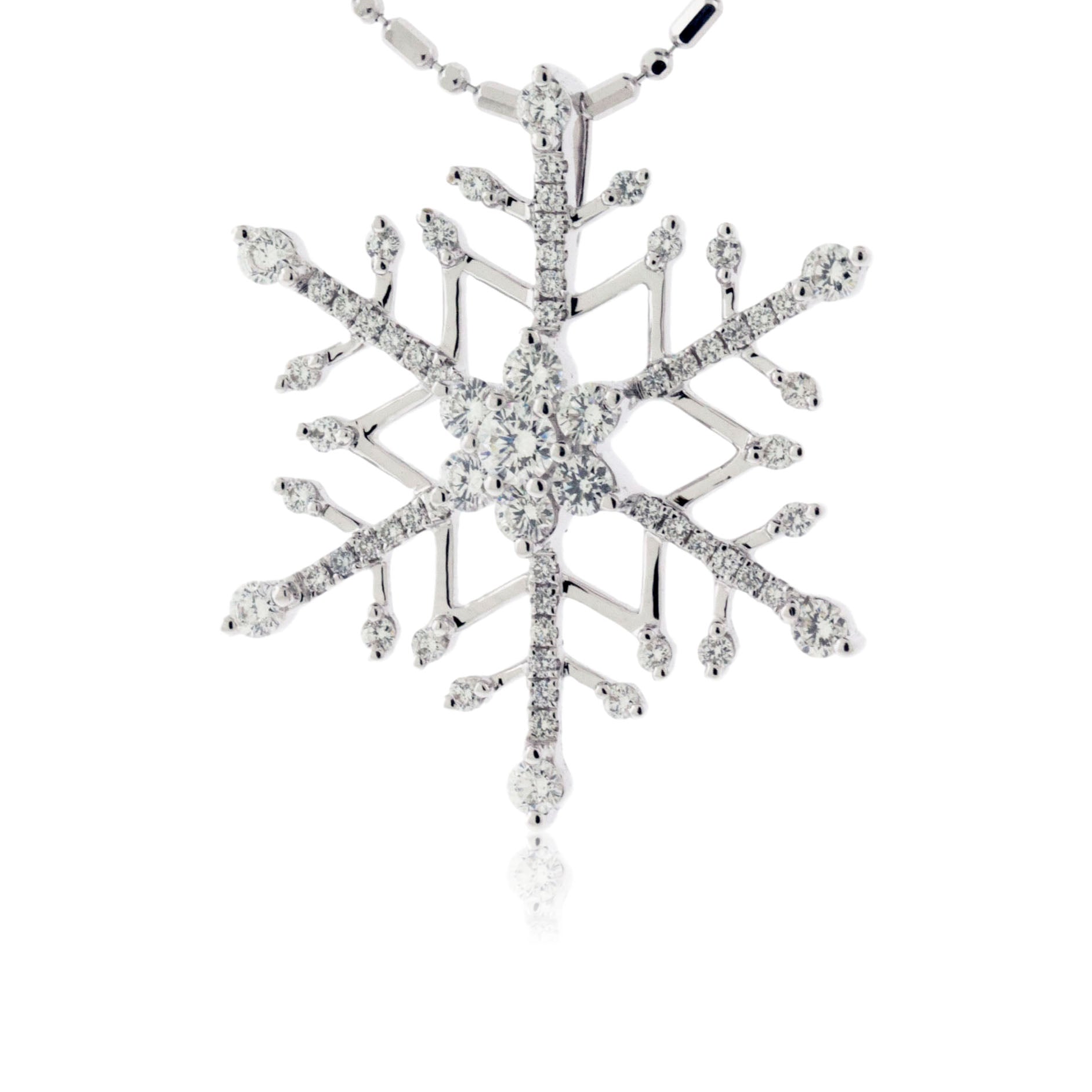 Round Diamond Snowflake Necklace - Park City Jewelers
