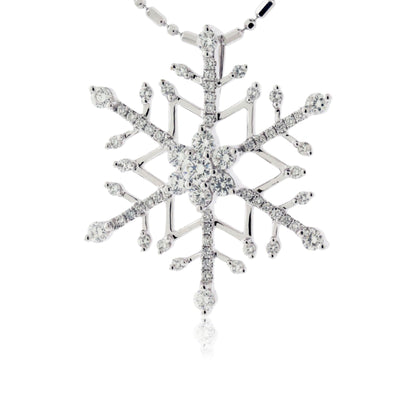 Round Diamond Snowflake Necklace - Park City Jewelers
