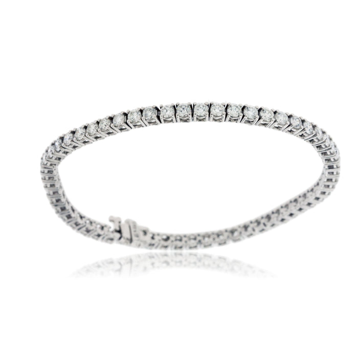 Round White Diamond Tennis Bracelet - Park City Jewelers