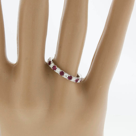 Ruby and Diamond Alternating Band - Park City Jewelers