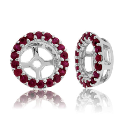 Ruby Halo Earring Jackets for Stud Earrings - Park City Jewelers