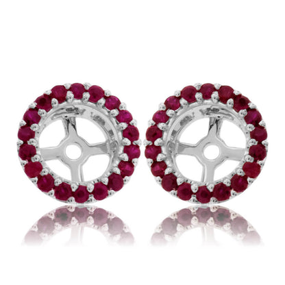 Ruby Halo Earring Jackets for Stud Earrings - Park City Jewelers