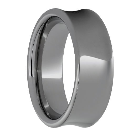 Rugged Tungsten Concave Polished Band - Park City Jewelers