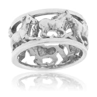 Running Horse Cutout Band - Park City Jewelers